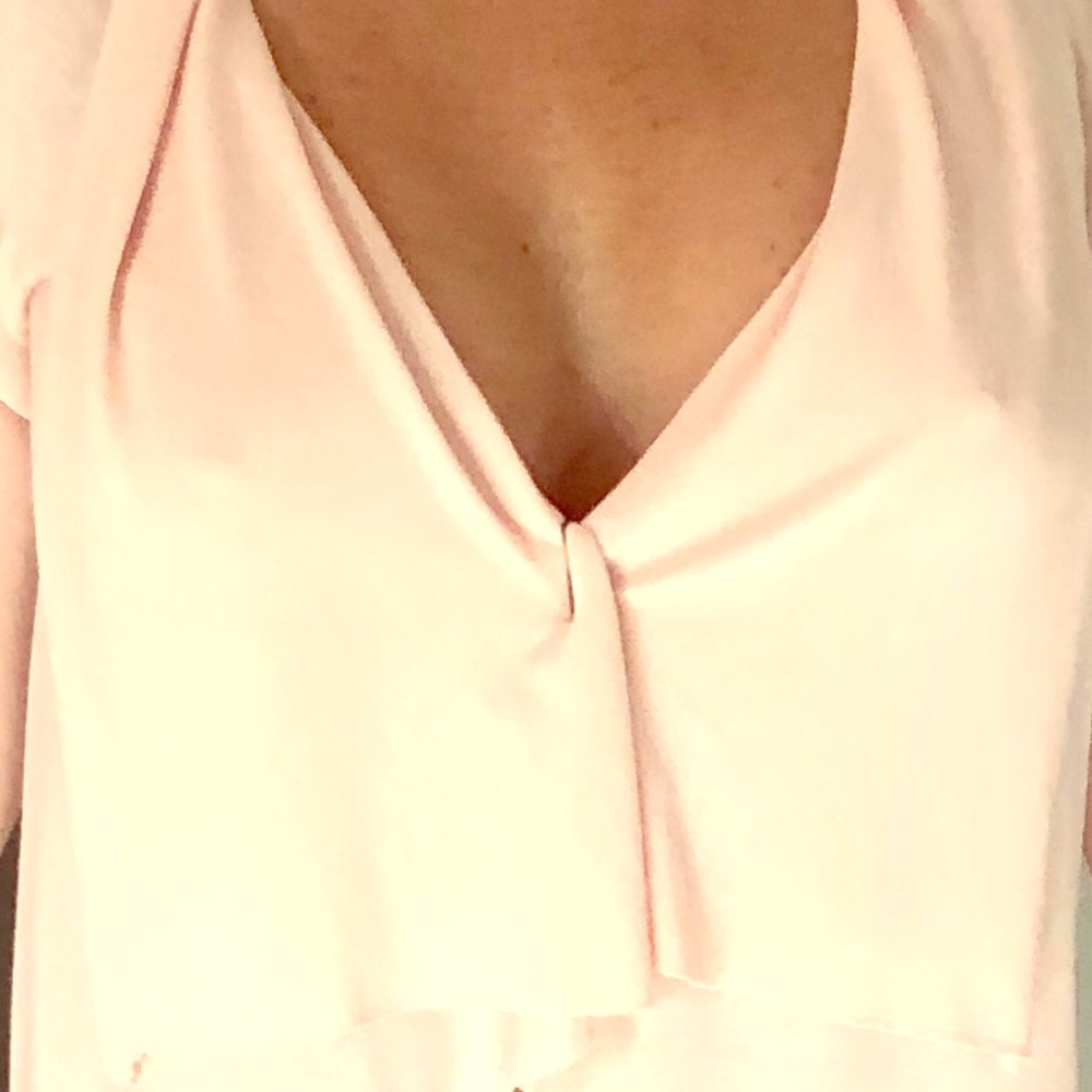 Pink pleather and cotton jacket